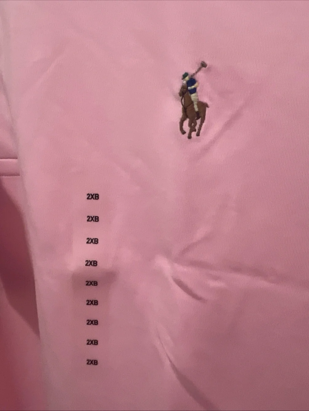 Polo Ralph Lauren Men's Polo Shirt Size 2XB Light Pink Classics Short Sleeve
